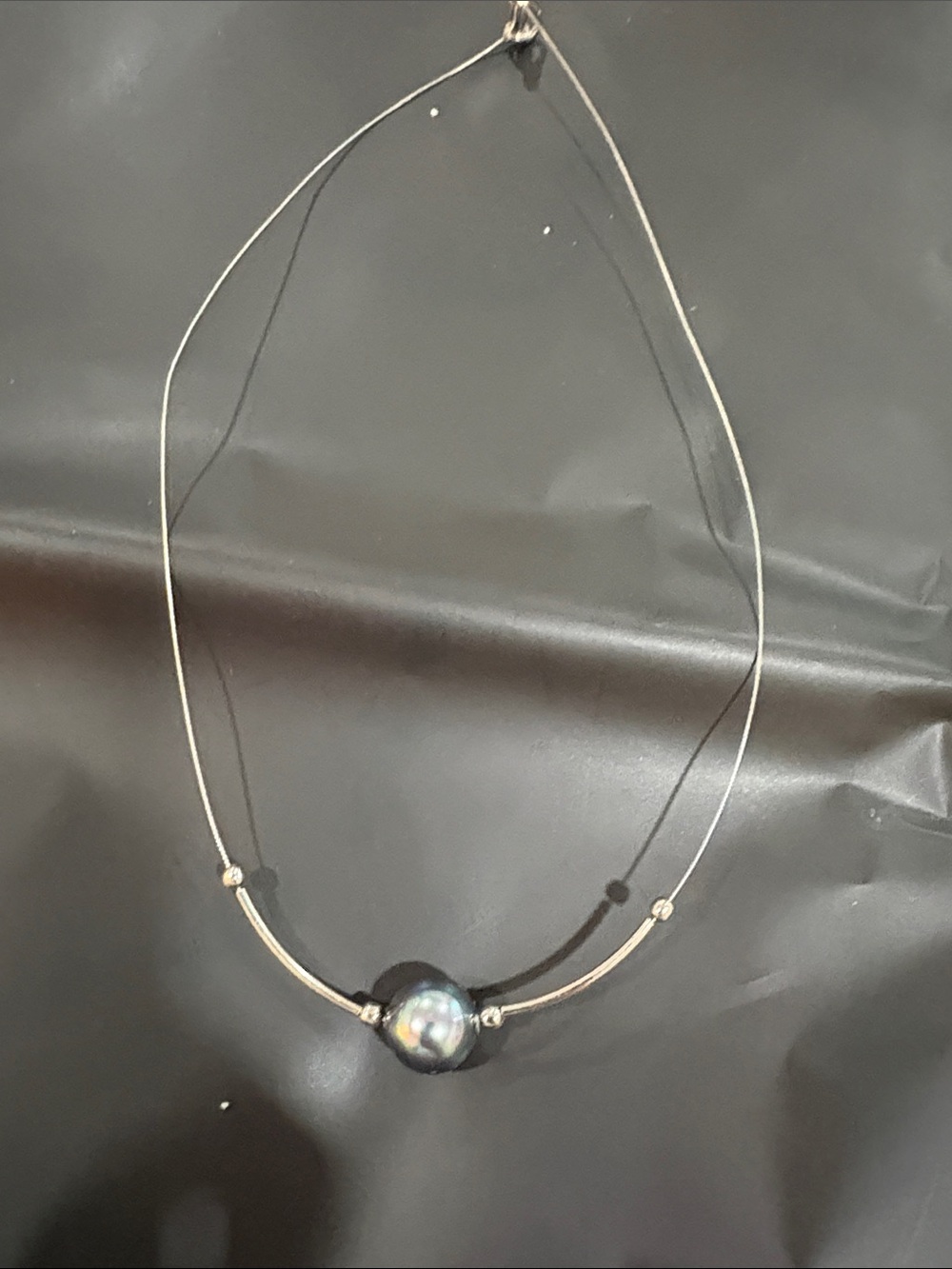 cable collier artisanale perle de tahiti